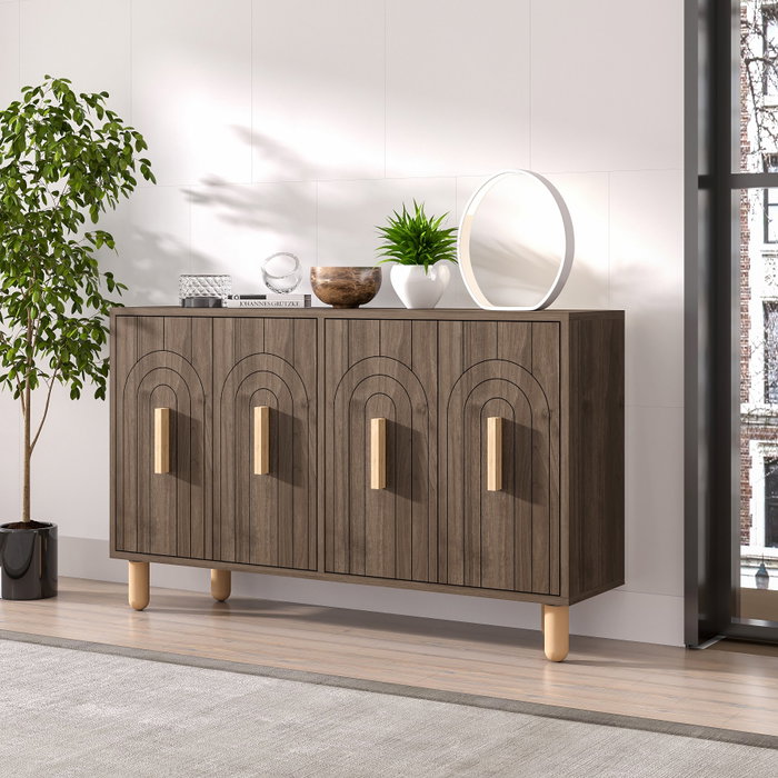 Hanah Home Consola Tiger - Walnut Hanah Home Consola Tiger - Walnut